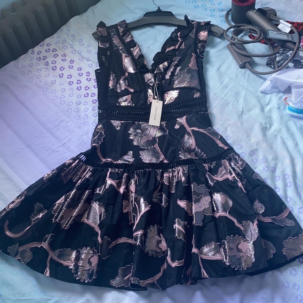 Rebecca Taylor METALLIC CAMELLIA DRESS - Picture 10 of 13